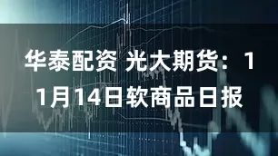 华泰配资 光大期货：11月14日软商品日报